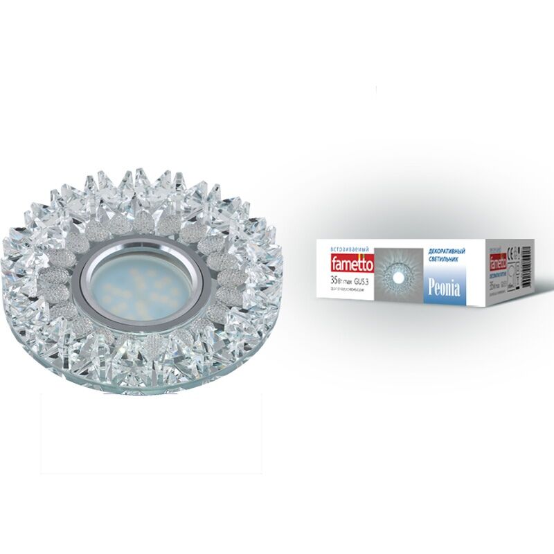 Светильник DLS-P101 GU5.3 CHROME/CLEAR