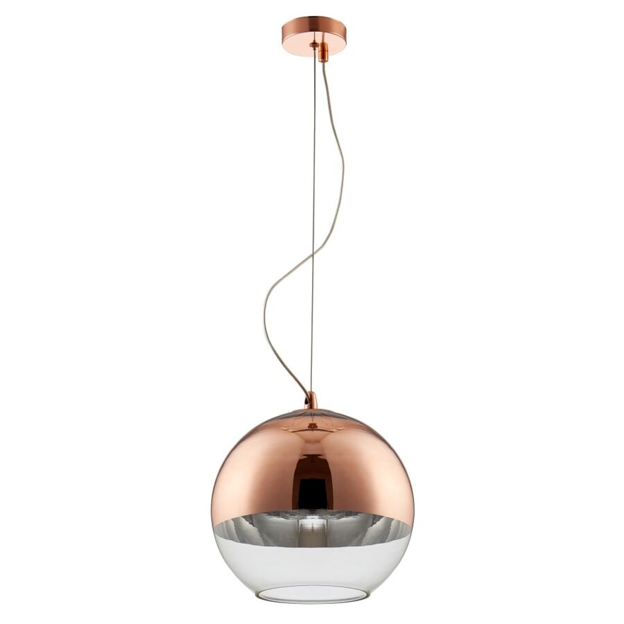 Светильник WOODY SP1 D300 COPPER CRYSTAL LUX