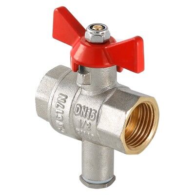 Кран шар для подключения датчика 1/2' VT 247