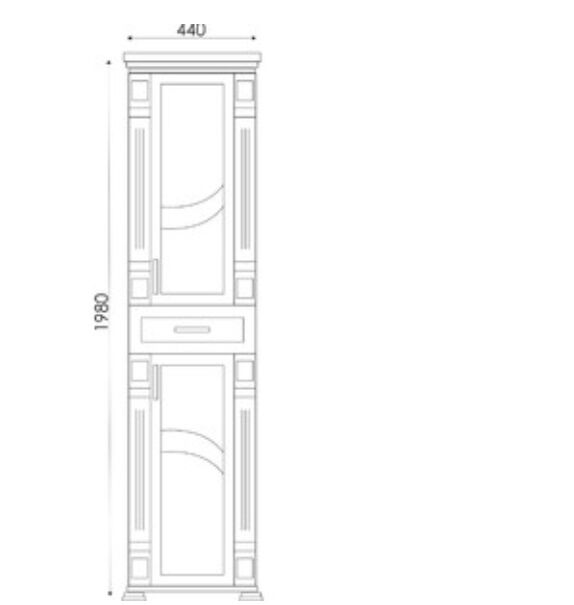 Пенал Venecia 50 №2 св.орех