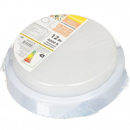Светильник светодиодный LED ДПП 3901 12Вт 6500К IP65 народный TDM