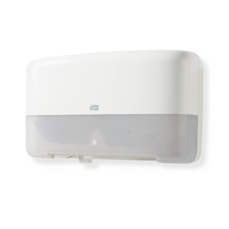 Диспенсер T2 Elevation двойной для туалетной бумаги белый TORK 555500