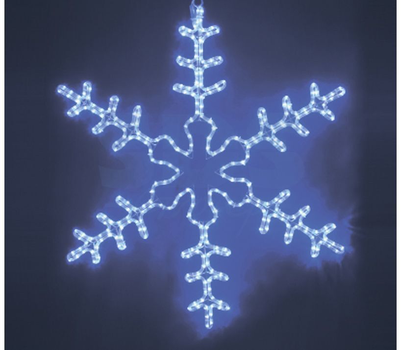 Фигура Снежинка мигающая LED 95см 501-338