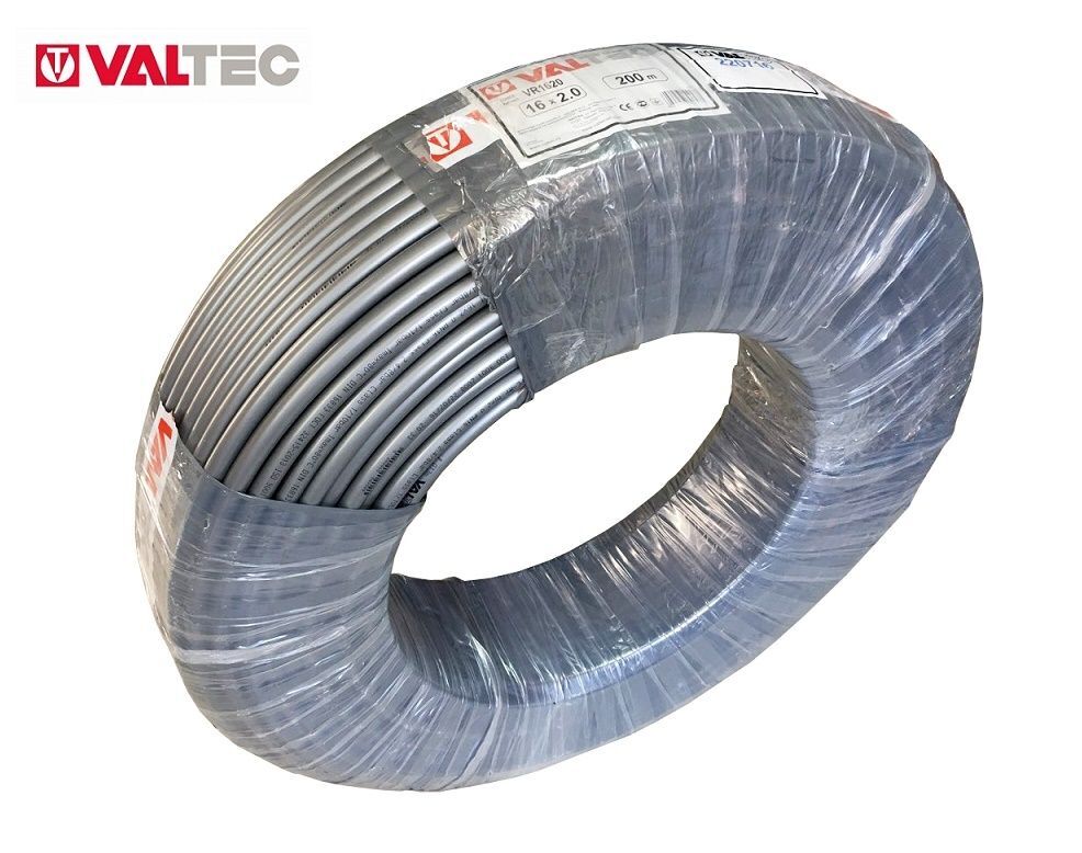 Труба из сшит/полиэт PE-RT 16х2мм (200м) серая VALTEC