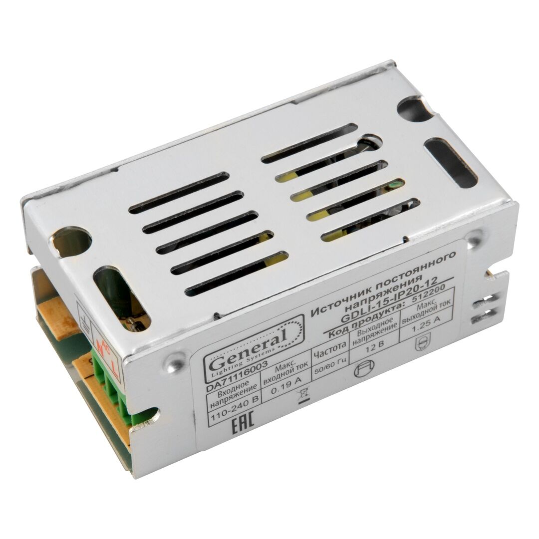 Драйвер GDLI-15-IP20-12 General 512200
