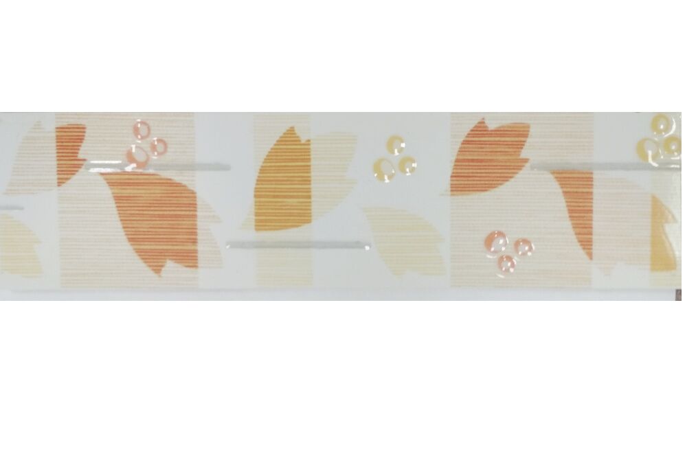 Плитка Дэйзи персик 01 330х75 фриз (бордюр) 1сорт