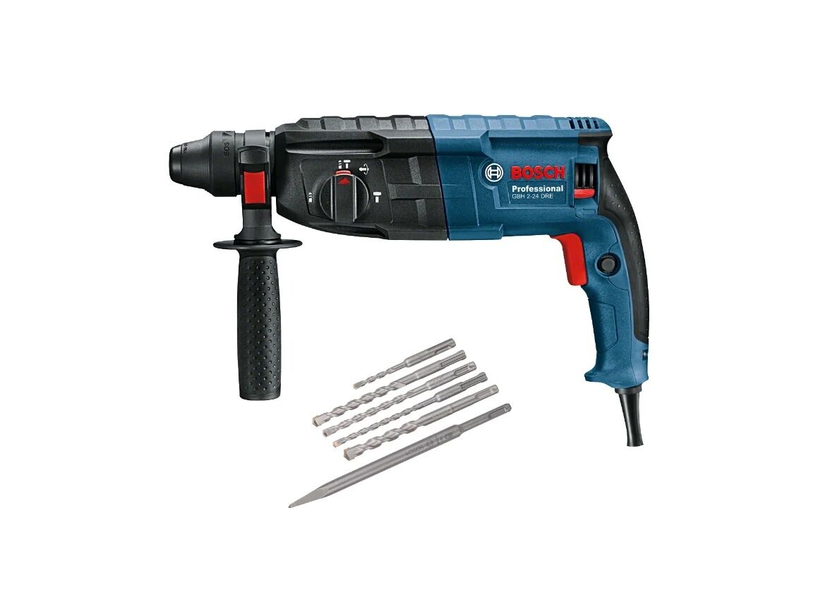 Перфоратор сетевой BOSCH GBH 240 + набор буров (2.7 Дж)