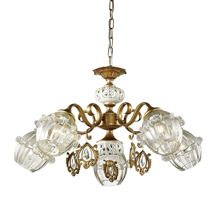 Светильник 2887/5 ODL16 000 бронзов/стекло/хрусталь