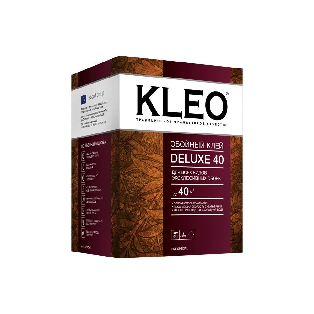 Клей для обоев флизелин DELUXE 40 KLEO