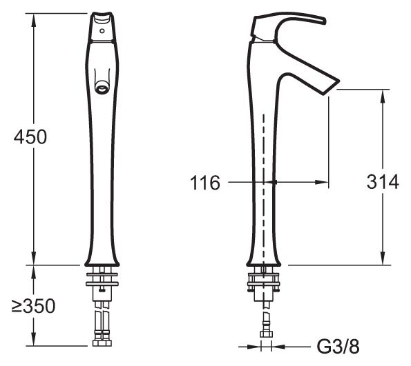 Смеситель SYMBOL E19909-4-CP