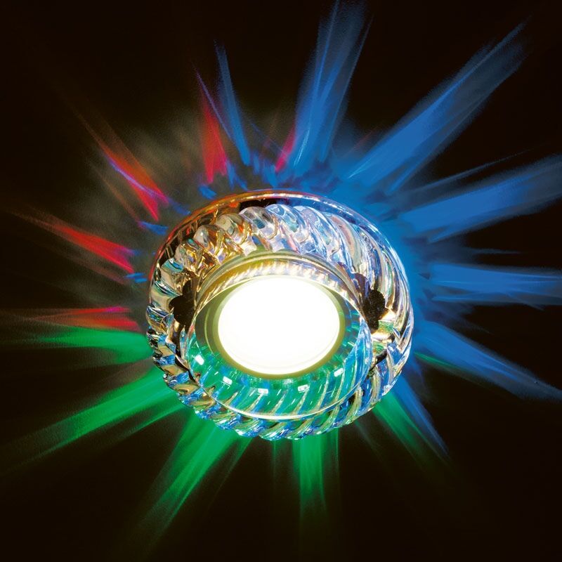 Светильник DLS-L123 GU5.3 GLASSY CLEAR RGB