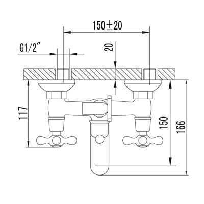 Смеситель в/д LEMARK STANDARD (LM2102C) 14865