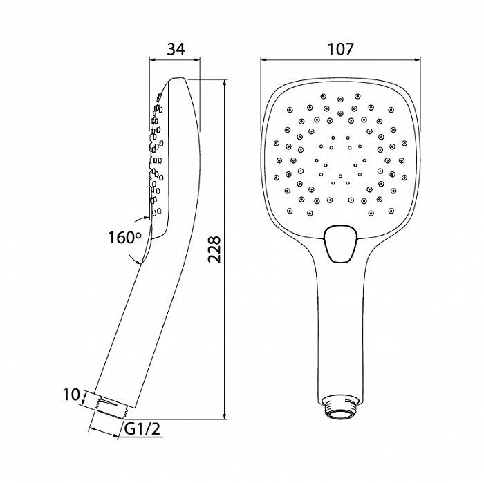 Лейка для душа 080 IDDIS 0803F00i18