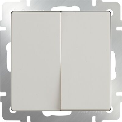 Выключатель 2-кл слоновая кость WL03-SW-2G-ivory