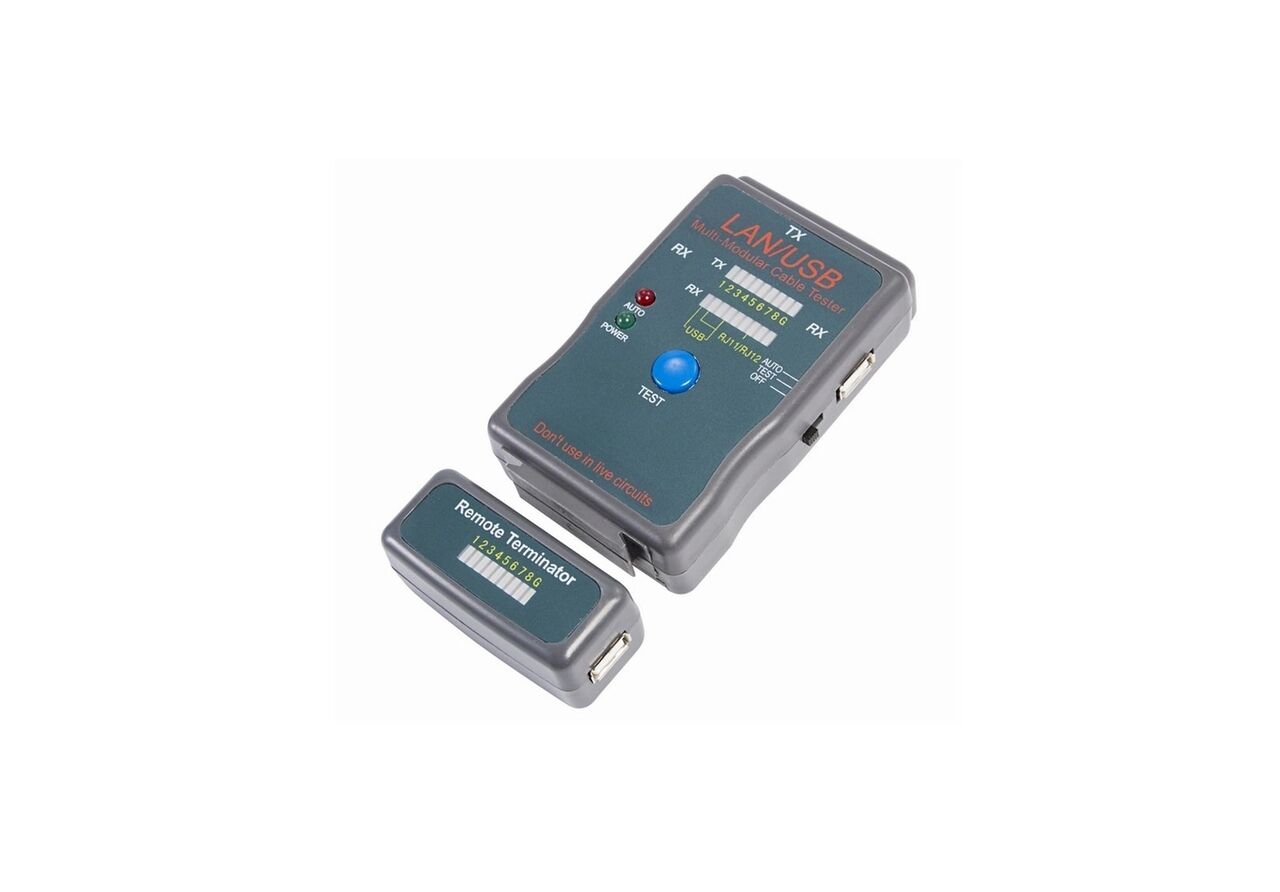 Тестер кабеля универсальный Rexant 'HY-251454CT', для RJ-45+USB