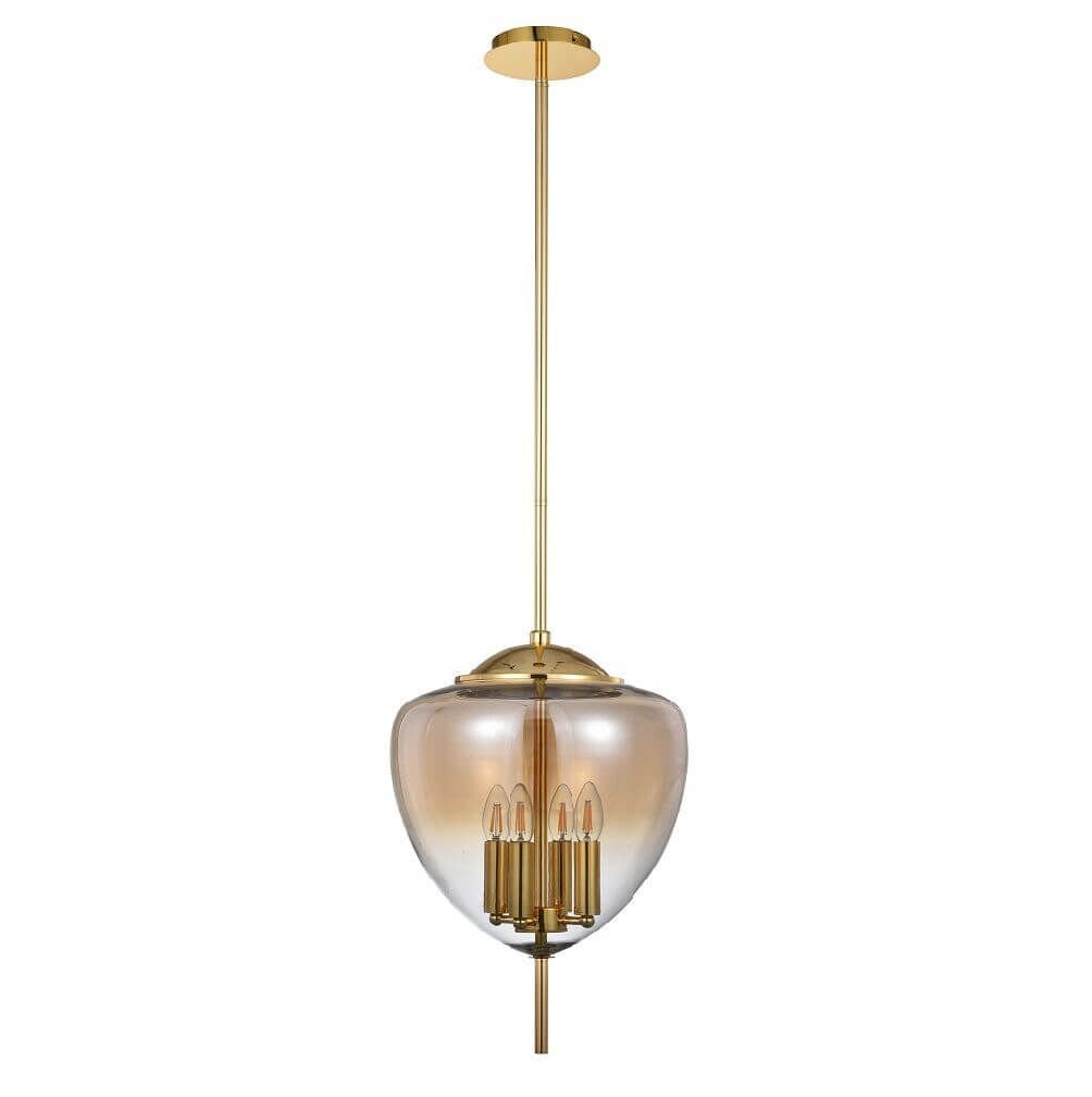 Светильник MILAGRO SP4 A GOLD CRYSTAL LUX.  Сумма Без учета скидки