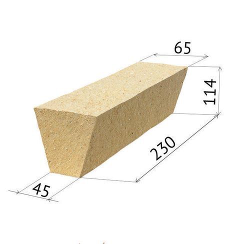 Кирпич огнеупорный ШБ45 ребровый (420шт)