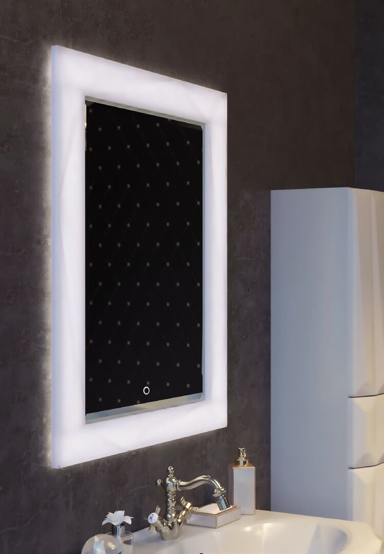 Зеркало   Brilliant / Crystal  70х90 Light c подогревом