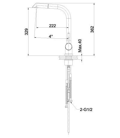 Смеситель д/ кух.мойки LEMARK EXPERT (LM5075S) 23077