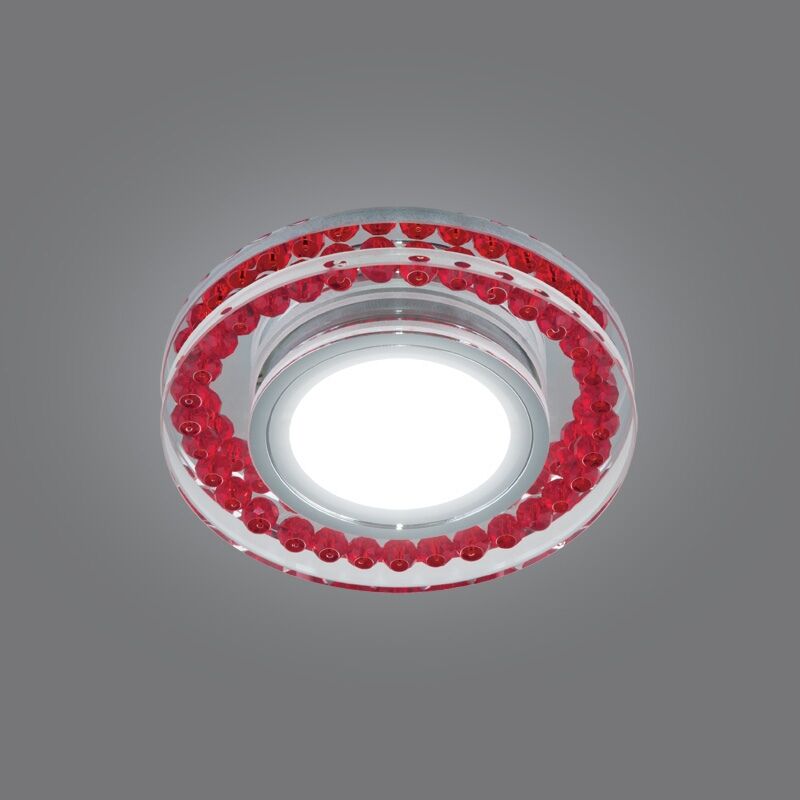 Светильник DLS-P104 GU5.3 CHROME/RED
