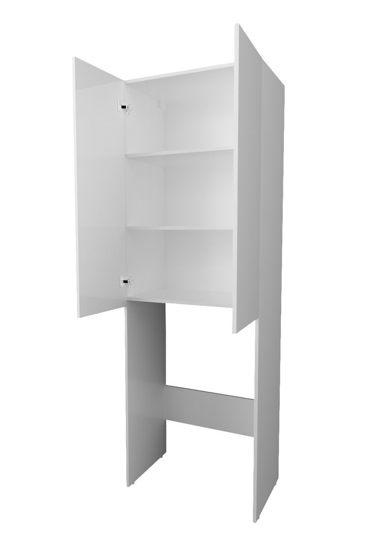 Шкаф Wall Classic 67 2д. белый глянец