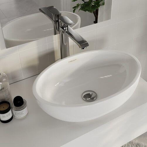 Раковина Sanita Luxe Ringo Slim 53 на столешницу RNGSLWB01