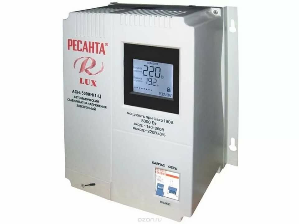 Стабилизатор АСН-5000 Н/1-Ц Lux РЕСАНТА
