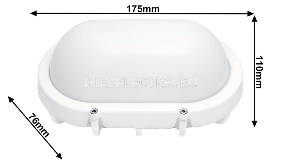 Светильник LEEK Led OBL 20W CW (овал) белый