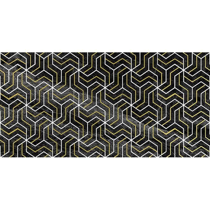 CRYSTAL FRACTAL ДЕКОР ЧЁРНЫЙ 30Х60