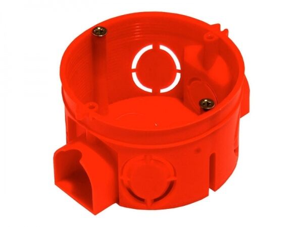 Коробка установочная СП D68х42мм IP20  красная TDM