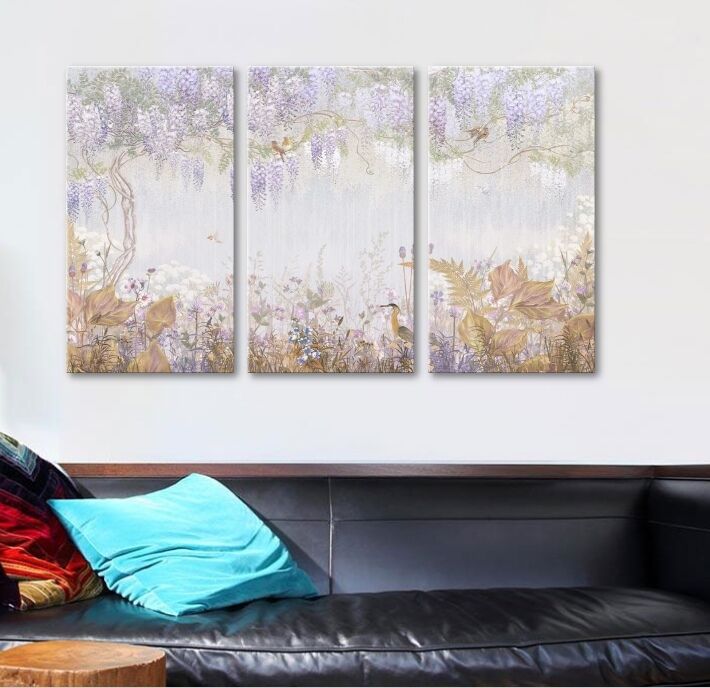 Картина 5D Сиреневый рай 90х40см 51245