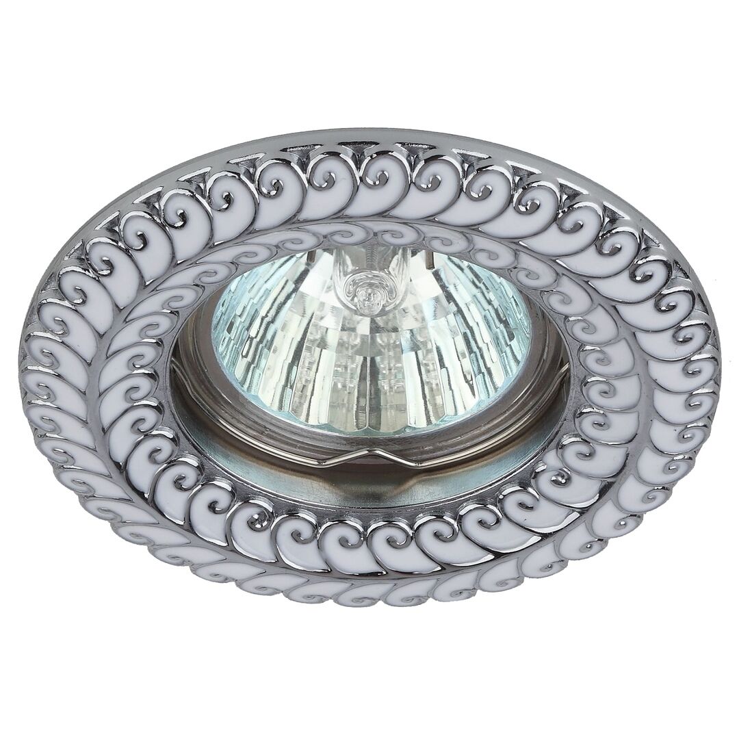 Светильник MR-16 KL72 WH/SL белый/серебро