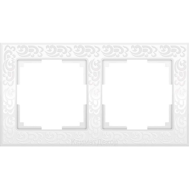 Рамка 2п белый WL05-Frame-02-white
