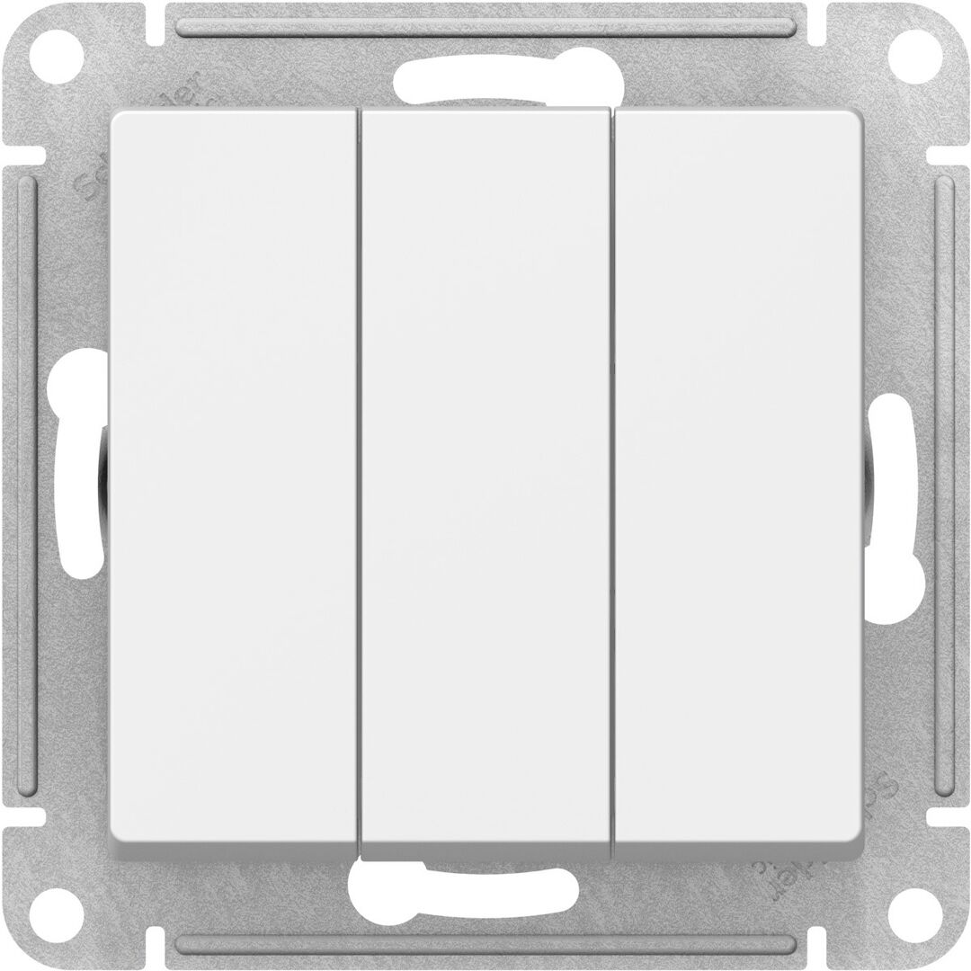 Выключатель 3-кл белый мех SE AtlasDesigh ATN000131
