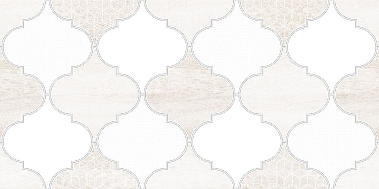 1641-8627 Настенная плитка декор3 Мореска 1641-8627 20х40 бежевая