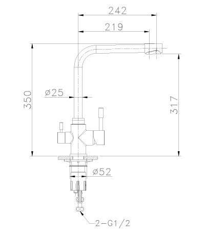 Смеситель д/ кух.мойки LEMARK EXPERT (LM5060S) 24961