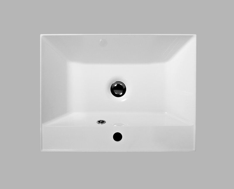 Раковина BB600/450-LV-MR-ASТ из литьевого мрамора 600x450x150