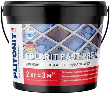 Затирка Colorit Fast Premium Плитонит звездная пыль 2кг №80